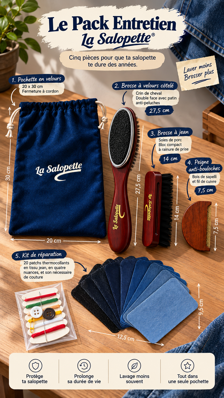 Kit d'entretien La Salopette