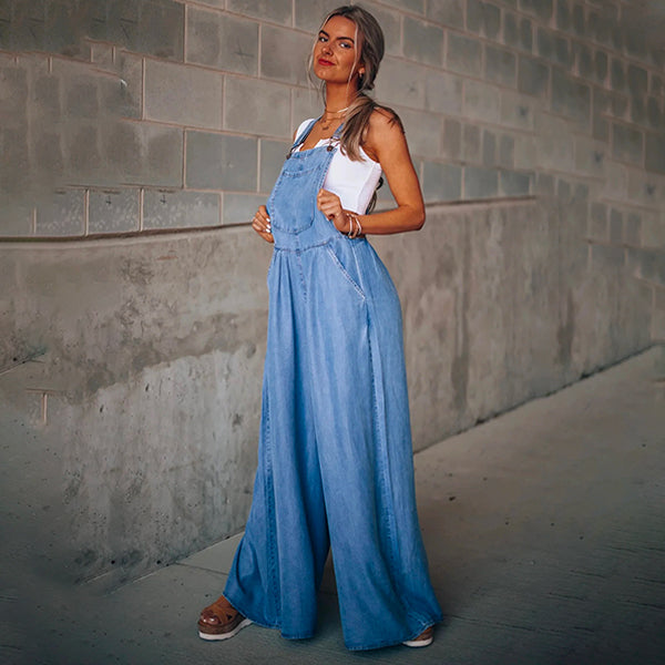 Coral Fluid Latzhose-Kleid