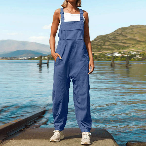 Salopette Femme Bleue Lavande