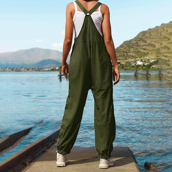 Tuinbroek Vrouw Pistache Groen