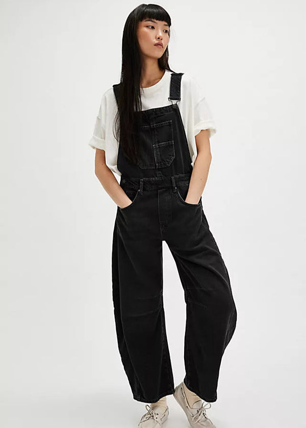 Salopette Denim Noir Soot