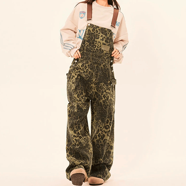 Salopette Vintage<br> Imprimé Léopard
