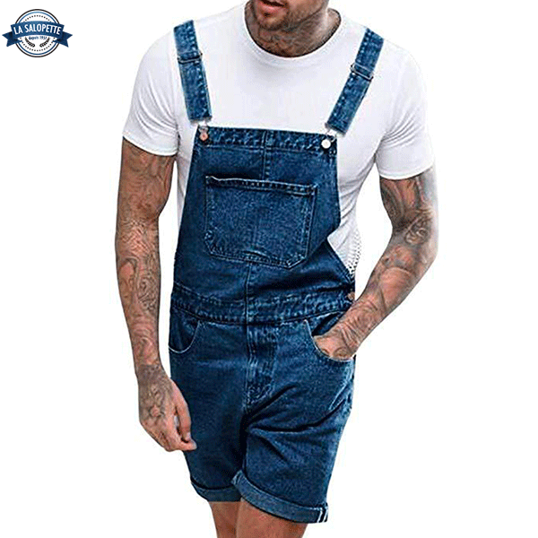 Tuinbroek Kort Marineblauw