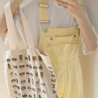 Tuinbroek Jeans Geel Pastel