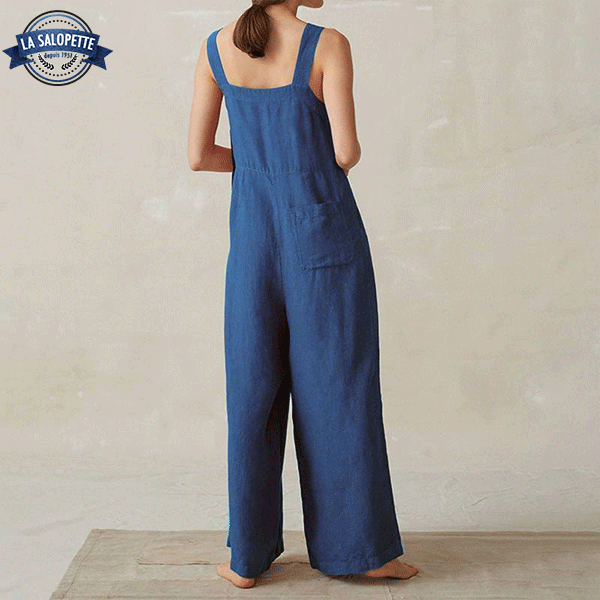 Robe Salopette<br> Fluide Bleue