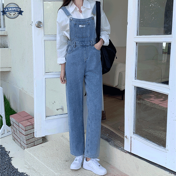 Salopette en Jean<br> Taille Haute