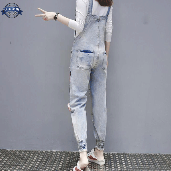 Salopette en Jean<br> Chat Rosy