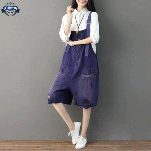 Tuinbroek Jeans Paars Tainan