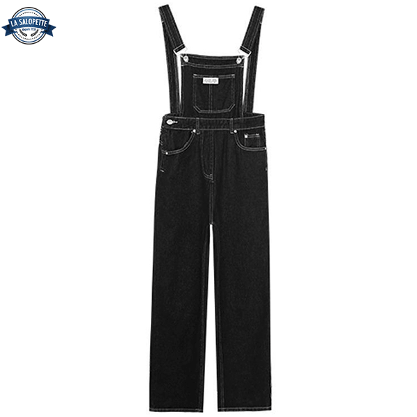 Salopette en Jean<br> Grande Taille Extra-Flare