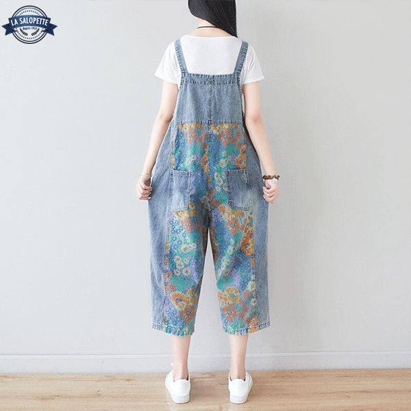 Tuinbroek Vintage Boho Bloemen Hana