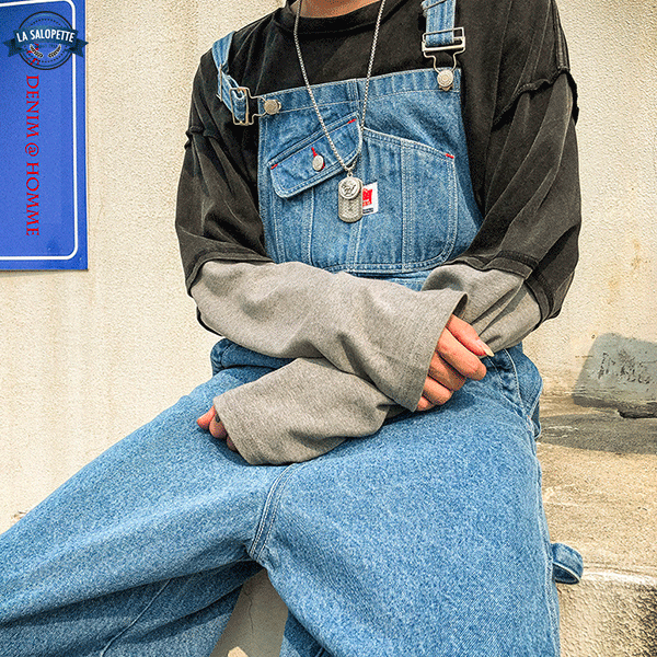 Latzhose Jeans Cargo Old School