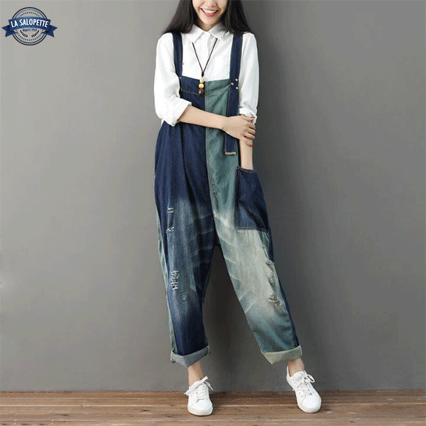 Salopette en Jean<br> Large Versus
