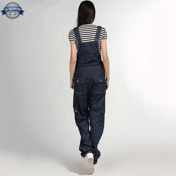 Salopette Bleue en Lin