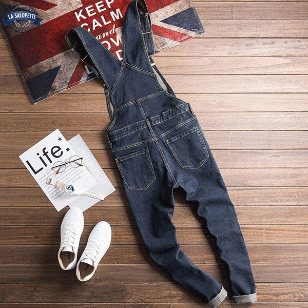 Latzhose Jeans Dunkelblau Farmer