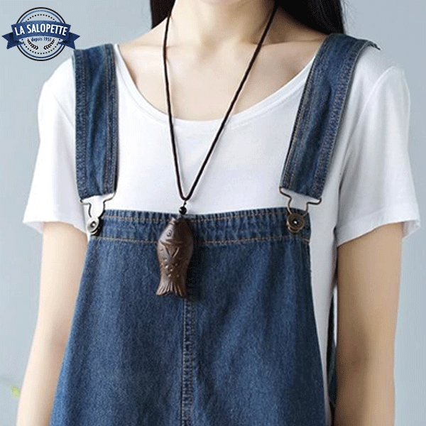 Salopette Short<br> Jean Shinjuku