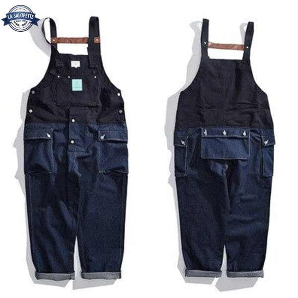 Ozeanblaue Angel-Latzhose