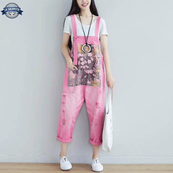 Tuinbroek Jeans Roze Matsuyama