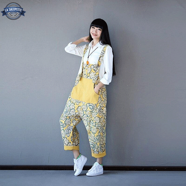 Tuinbroek Vintage Dames Japanse Stijl