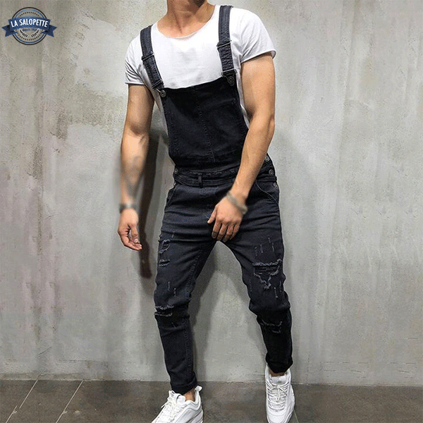 Latzhose Jeans Schwarz Sizy Mann