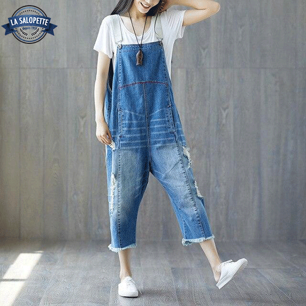 Salopette en Jean<br> Pantacourt Himeji