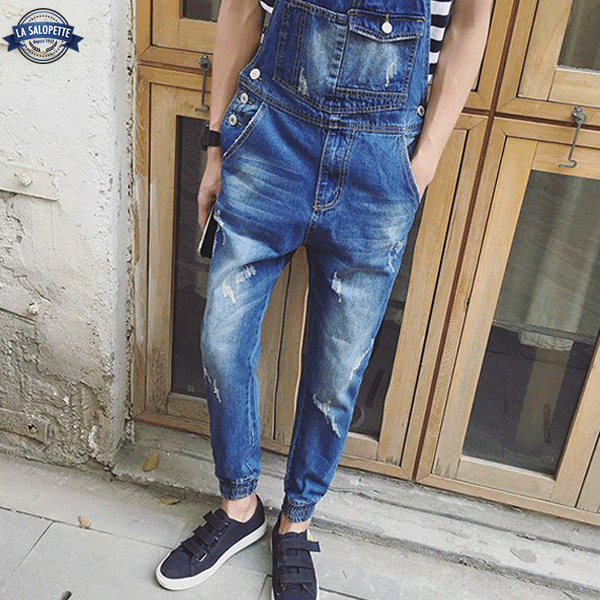 Latzhose Jeans Blue Scott Urban