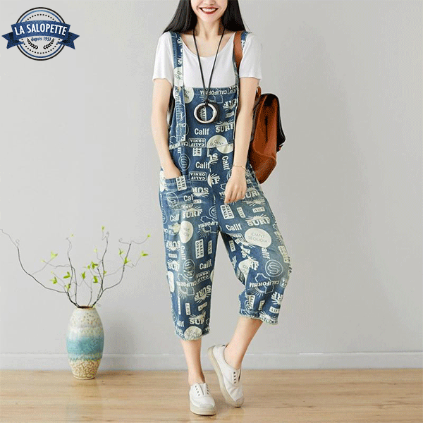 Salopette en Jean<br> Motif California