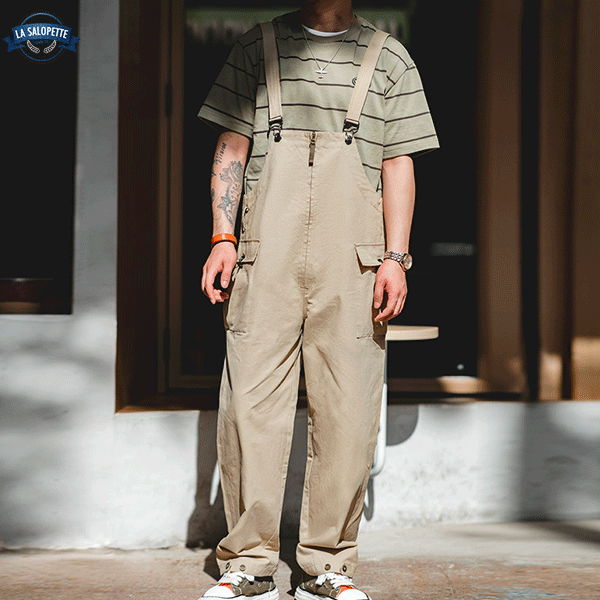 Salopette Oversize avec Fermeture Eclair