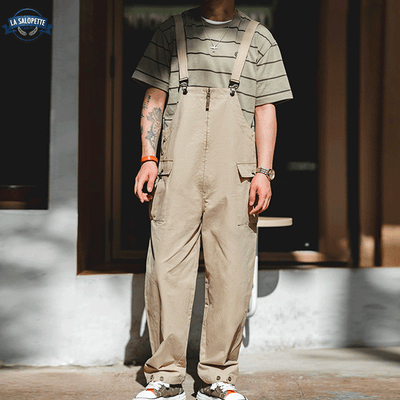 Salopette Oversize avec Fermeture Eclair