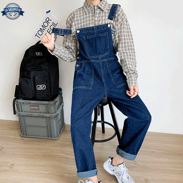 Salopette en Jean<br> Pantalon Bootcut