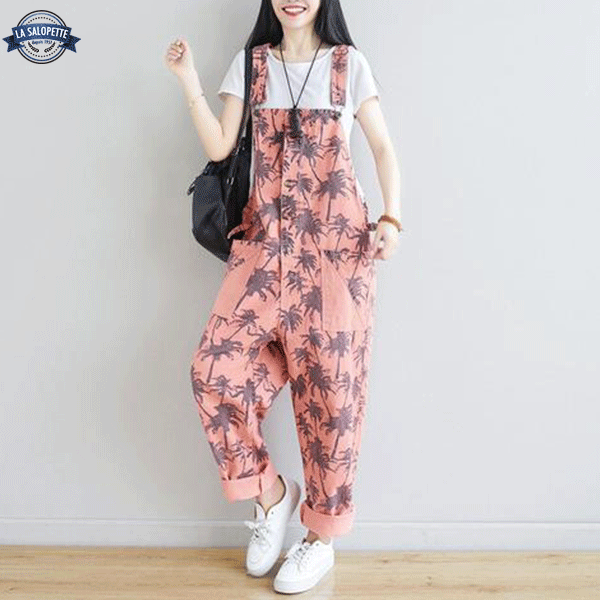 Tuinbroek Vintage Roze Dames Akita