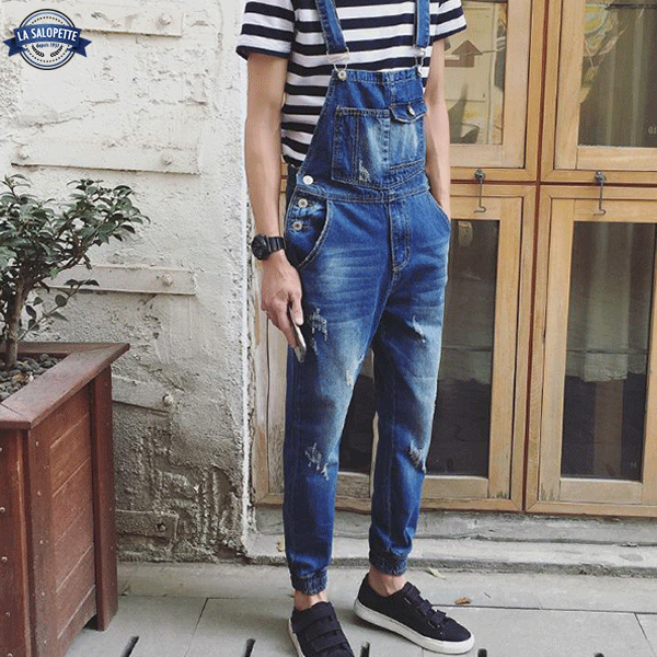 Latzhose Jeans Blue Scott Urban