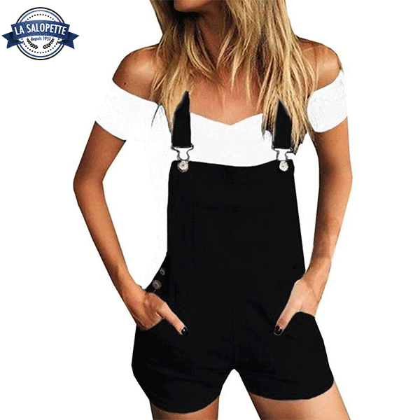 Salopette Short<br> Style Basic Noire