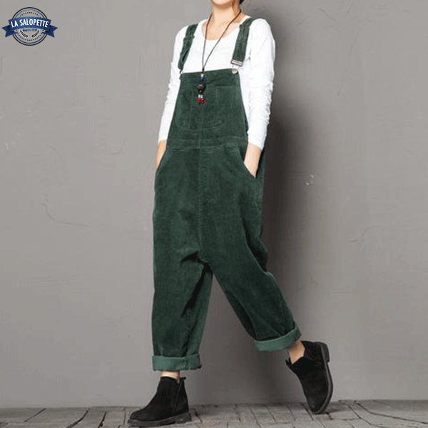 Salopette Vintage<br> Verte Sapin Yko