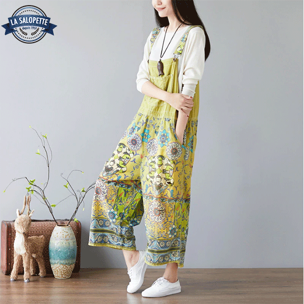 Tuinbroek Vintage Groen Sapporo