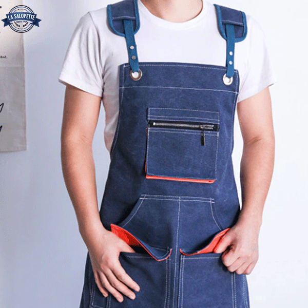 Tablier de Cuisine Bleu