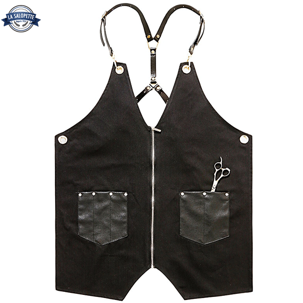 Tablier de Cuisine en Lin Noir